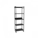 Ver imagem 4 de Conjunto Industrial 2 Peças com 1 Escrivaninha 90cm e 1 Estante 60cm 5 Prateleir Preto