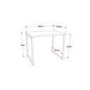 Ver imagem 3 de Kit Industrial 2 Peças com 1 Escrivaninha 90cm e 1 Estante 60cm 5 Prateleir