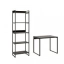 Ver imagem 6 de Kit Industrial 2 Peças com 1 Escrivaninha 90cm e 1 Estante 60cm 5 Prateleir