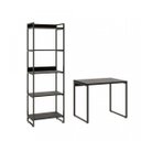 Ver imagem 6 de Conjunto Industrial 2 Peças com 1 Escrivaninha 90cm e 1 Estante 60cm 5 Prateleir Preto