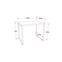 Ver imagem 3 de Conjunto Industrial 2 Peças com 1 Escrivaninha 90cm e 1 Estante 60cm 5 Prateleir Preto