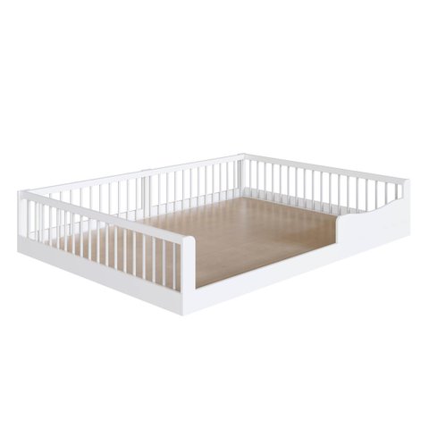 Cama Infantil Montessoriana Casal 198x145cm Branca Camoca002