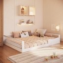 Ver imagem 3 de Cama Infantil Montessoriana Casal 198x145cm Branca Camoca002