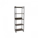 Ver imagem 5 de Conjunto Industrial 2 Peças com 1 Escrivaninha 90cm e 1 Estante 60cm 5 Prateleir Marrom