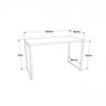 Conjunto Home Office Industrial 2 Peças com 1 Escrivaninha 120cm e 1 Gaveteiro 4 Gavetas Kuadra - 2