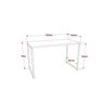 Conjunto Home Office 2 Peças com 1 Escrivaninha e 1 Gaveteiro 4 Gavetas Kuadra  - 2