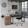 Conjunto Home Office 2 Peças com 1 Escrivaninha e 1 Gaveteiro 4 Gavetas Kuadra  - 1