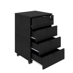 Conjunto Home Office Industrial 2 Peças com 1 Escrivaninha 120cm e 1 Gaveteiro 4 Gavetas Kuadra - 10