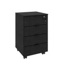 Ver imagem 5 de Conjunto Home Office Industrial 2 Peças com 1 Escrivaninha 120cm e 1 Gaveteiro 4 Gavetas Kuadra