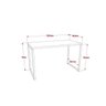 Conjunto Home Office Industrial 2 Peças com 1 Escrivaninha 120cm e 1 Gaveteiro 4 Gavetas Kuadra - 2