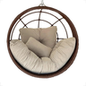 Cadeira Ninho Suspensa com Suporte Design Moderno em Fibra Sintética para Varanda e Jardim - 1