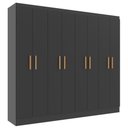 Ver imagem 2 de Guarda Roupas Paris 8 Portas Casal - Black Black