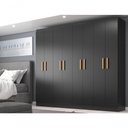 Ver imagem 1 de Guarda Roupas Paris 8 Portas Casal - Black Black