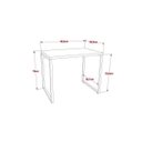 Ver imagem 2 de Kit 2 Peças com 1 Escrivaninha e 1 Gaveteiro 4 Gavetas Kuadra