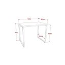 Ver imagem 3 de Kit 2 Peças com 1 Escrivaninha e 1 Gaveteiro 4 Gavetas Kuadra