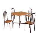 Ver imagem 1 de Conjunto Sala de Jantar 90x90 Ilhabela 4 Cad Marrom C- Jambo