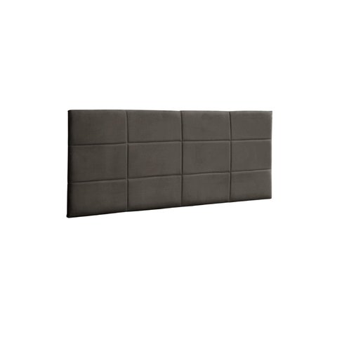 Painel Raissa 193 cm Suede Marrom Claro