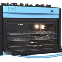 Ver imagem 3 de FOGAO A GAS DE EMBUTIR 5 BOCAS VENAX GAUDI PRISMA VITREO BL AZUL GAS GLP