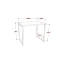 Ver imagem 3 de Conjunto 2 Peças com 1 Escrivaninha e 1 Gaveteiro Kuadra Branco
