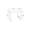 Ver imagem 3 de Kit 2 Peças com 1 Escrivaninha e 1 Gaveteiro 4 Gavetas Kuadra