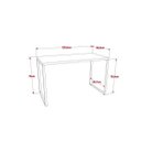 Ver imagem 2 de Kit 2 Peças com 1 Escrivaninha e 1 Estante 5 Prateleiras Kuadra