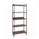 Ver imagem 5 de Kit 2 Peças com 1 Escrivaninha e 1 Estante 5 Prateleiras Kuadra