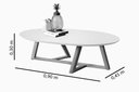 Ver imagem 5 de Mesa de Centro Classic Branco/Nature- Tebarrot