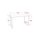 Ver imagem 3 de Kit 2 Peças com 1 Escrivaninha e 1 Estante 5 Prateleiras Kuadra