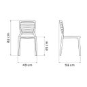 Ver imagem 6 de Conjunto Mesa Madeira Maciça Marin Brasil 4 Cadeiras Sofia Preta Tramontina
