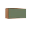 Ver imagem 2 de Armário de Cozinha Aéreo Modulado 100% MDF 1 Porta Basculante 80cm Princess Yescasa Freijó/Verde Sálvia