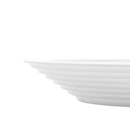 Prato Fundo de Vidro Temperado Harena Branco 23cm - 4