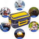 Ver imagem 6 de Marmita Eletrica Pra Carro 110v 40w 3 Compartimentos 1,5 Litros Gourmet