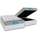 Ver imagem 1 de Cama Box Baú Casal: Colchão Anatômico Probel D45 / EP Guarda Costas PróExtreme + Base CRC Courano Wh