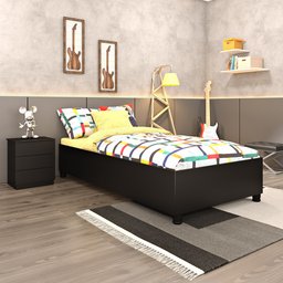 Cama Solteiro Mônaco Tcil Móveis - 1