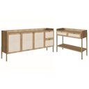 Ver imagem 1 de Conjunto Aparador E Buffet Palhinha 27936x27935 Linha Oslo Hanover Artesano