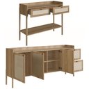 Ver mais imagens de Conjunto Aparador E Buffet Palhinha 27936x27935 Linha Oslo Hanover Artesano