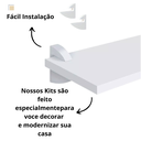 Ver imagem 6 de Prateleira de Parede em Madeira Flutuante para Livros Sala