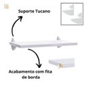 Ver imagem 3 de Prateleira de Parede em Madeira Flutuante para Livros Sala