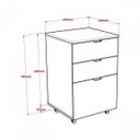 Ver imagem 4 de Conjunto Industrial 3 Peças 1 Escrivaninha 1 Estante e 1 Gaveteiro Kuadra