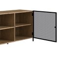 Ver imagem 6 de Rack Para TV Até 70 Pol. 2 Portas Pés Metálicos York Vermont/Preto - Artesano