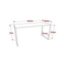 Ver imagem 2 de Conjunto Industrial 3 Peças 1 Escrivaninha 1 Estante e 1 Gaveteiro Kuadra Branco