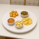 Ver imagem 3 de Centro de Mesa Prato Giratório Tábua 70cm Branco