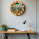 Ver imagem 2 de Relógio de Parede - Cristo Redentor -efeito 3d -25x25x2cm