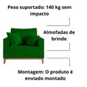 Ver imagem 6 de Kit 02 Poltrona Decorativa Beny Pés Base em Madeira Suede Cor:verde