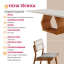 Ver imagem 6 de Sala de Jantar Mesa Ane 220cm Tampo Laqueado com Vidro Canto Moeda e 8 Cadeiras Eva Premium