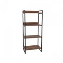 Ver imagem 4 de Kit Industrial 2 Peças 1 Escrivaninha em L e 1 Estante 4 Prateleiras Kuadra