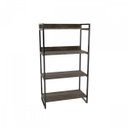 Ver imagem 5 de Conjunto 2 Peças com 1 Escrivaninha em L e 1 Estante 4 Prateleiras Kuadra Industrial