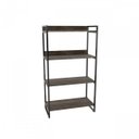 Ver imagem 5 de Kit 2 Peças com 1 Escrivaninha em L e 1 Estante 4 Prateleiras Kuadra