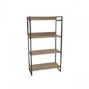 Ver imagem 4 de Kit 2 Peças com 1 Escrivaninha em L e 1 Estante 4 Prateleiras Kuadra