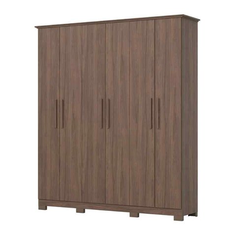 Roupeiro Cover 6 Portas Castanho Henn
